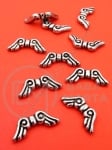 Mărgele metallice 21x9x3mm aripi de înger gaură 1mm 1 pachet 40g ~159 buc 318677