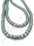 Şir de mărgele cristaline 5,5x6,5mm galvanizat 1 buc ~100 buc ~54 cm 342383
