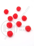 Pompom 8mm roșu 1 pachet 100 buc 461450
