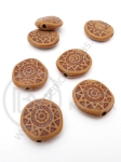 Mărgele 18x5mm imitație lemn gaură 2mm 1 pachet 40g ~30 buc 312670