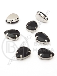 Pietrică acrilică 10x14mm neagră în coș metalic 1 pachet 10 buc 151502