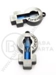 Pandantiv metalic clepsidră 37x20x7mm 1 buc 307224