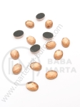Pahar oval 6x8mm auriu pentru lipici hot 1 pachet 20 buc 151400