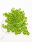 Mărgele de vitola transparente verde ouvert 4mm 50g 334093