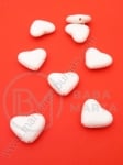 Inimă 13x15x5mm gaură albă 1.2mm 1 pachet 40g ~68 buc 312321