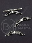 Mărgele metallice aripioare 30x7.5x3mm 1 pachet 10 buc 306847