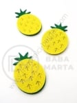 Fetru cu ananas 50x33mm 1 pachet 10 bucati 181923
