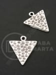 Pandantiv metalic 25x23mm culoare argintie gaură 2mm 1 pachet 5 buc 306391