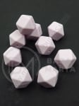 Mărgele poligon silicon 17x17mm violet 1 pachet 2 buc 317016