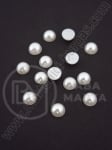 Emisferă perlă albă 6mm 100 buc 151069