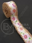 Bandă de pânză de sac cu bandă textilă width 25mm - length ~2 meters 1 rollă 462050