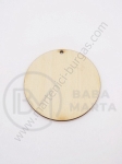 Figurină din lemn 65x3mm round hole 3mm 1 pachet 5 buc 182234