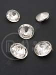Farfurie de sticlă (cristal) 16mm transparentă pentru incrustare 1 pachet 5 bucăți 151696