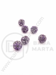 Mărgele Shamballa 6mm violet 1 buc 309986
