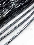 Cub de hematit 2mm, gaură nemagnetică 1mm ~180 bucăți ~40cm 1 greutate 353142