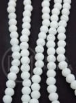 Șir de cristale 4x3mm alb solid 1 brad 41cm ~120 buc 342064