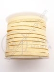Panglică din piele întoarsă naturală 3x1.5mm 5 metri 421178