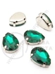Placă de sticlă (cristal) 13x18mm verde în cutie metalică 1 pachet 2 buc 151542