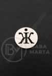 Pandantiv litera G oțel 13x1mm gaură 1.5mm 1 buc 305573