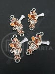 Element metalic cu cristal 22x13mm 1 pachet 5 buc 304199