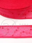 Panglică cyclam 26mm cu paiete 1 pachet 5 metri 451411