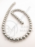Mărgele de hematit 8mm argintiu nemagnetic ~50 buc 1 buc 351495