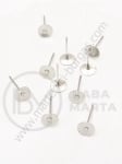Vârf cercei 6x13mm color argintie 1 pachet 50 buc 301804