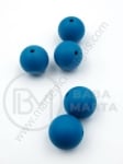 Bilă de mărgele din silicon 15mm gaură 2mm 1 paquet 5 buc 317075