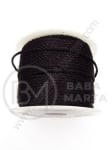 Sfoară neagră din polyester ~2.5 mm ~35 meters 1 rollă 441367
