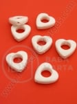 Inimă 14mm albă 40g ~90buc 311061