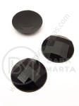 Pietricele acrilice 25x8mm negre pentru lipit 1 pachet 5 buc 151611