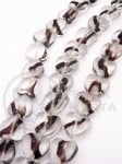 Inimă de sticlă 10mm ~31 buc gaură 1mm 1 bucată 343600