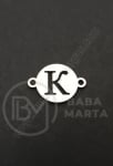 Element de conectare litera K steel 13x18x1mm hole 1.5mm 1 buc 305602