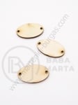 Set oval din lemn 28x17mm gaură 2.5mm 1 pachet 20 bucăți 181567