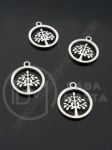 Pendant din lemn de OȚEL (304) 14x12x1.1mm 1 pachet 1 bucată 305758