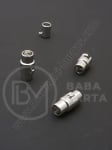 Închizator magnetică 8x16mm argintie, gaură 5mm, 1 buc. 302010