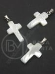 Pandantiv cruce 22x14mm sidef 1 buc 355684