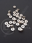 Mărgele SSV 8.5x3mm argintiu, gaură 2mm, 1 pachet, 100 buc. 318397