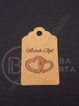 Etichete carton 50x30x0.4mm gaură 5mm 1 pachet 20 buc 111233