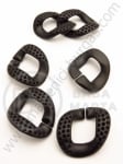 Inel 28x24x3mm pentru lanț negru 20 buc 318169
