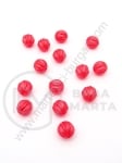 Mărgele în relief, perla roșie 8mm, 1 pachet 40g ~162 buc 312097