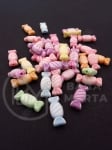 Bomboane colorate 7x15x5mm gaură 1.2mm 1 pachet 40g ~90 buc 312757