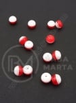 Minge de caucait alb-roșie 8mm 1 paquet 50 buc 312105