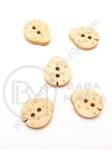 Buburuza din lemn 17x15x3mm holes 1.5mm 1 pack 10 pcs 327131