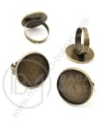 Inel din bronz antic, bază de montare 20mm, 1 pachet de 4 bucăți 301988
