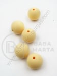 Bilă de mărgele din silicon 15mm gaură 2mm 1 paquet 5 buc 317083