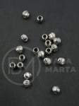 Margele 4x3mm alamă placată cu gaură 1.6mm 1 paquet 10 buc 305911