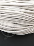 Piele naturală rotundă albă 2.5 mm 1 metru 421147
