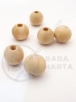 Bilă de lemn naturală 14mm gaură 4.5mm 1 paquet 40g ~42buc 321295