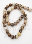 Bilă de jaspis zebră naturală 8mm ~46 buc 1 buc 352519